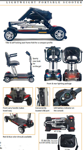The Buzzaround CarryOn Fold-Flat Scooter